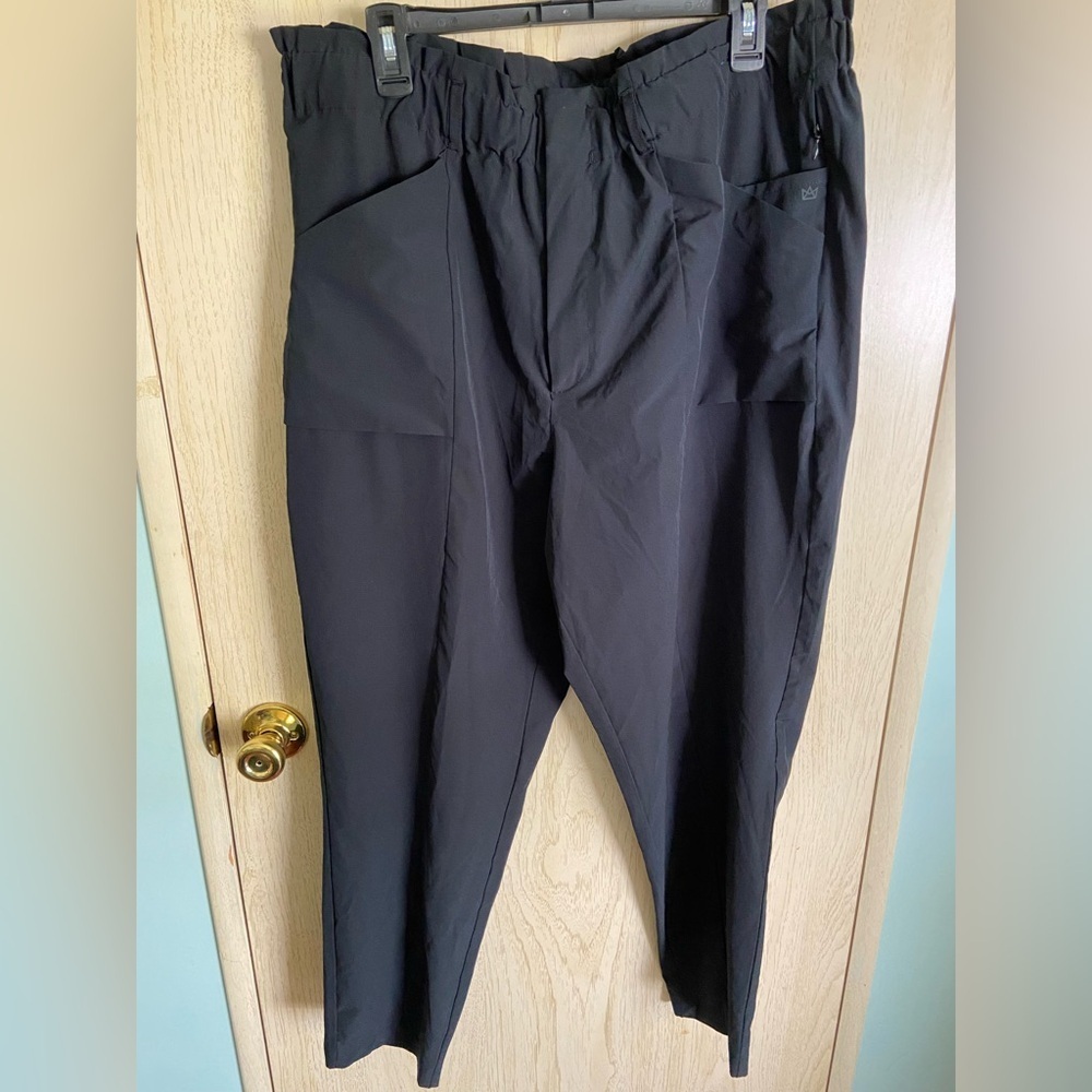 🩷 Modern Ambition Women’s Pants Black Stretch Tapered Jogger Plus Size XXL